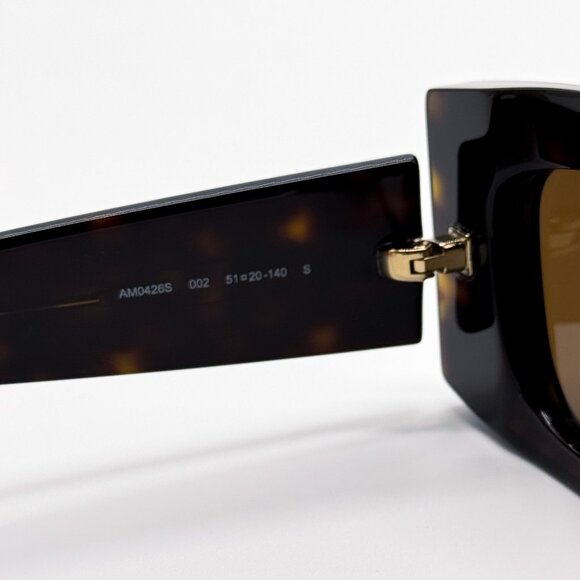 NEW ALEXANDER MCQUEEN AM0426S 002 WOMEN HAVANA SUNGLASSES ALEXANDER MCQUEEN - Picture 9 of 11